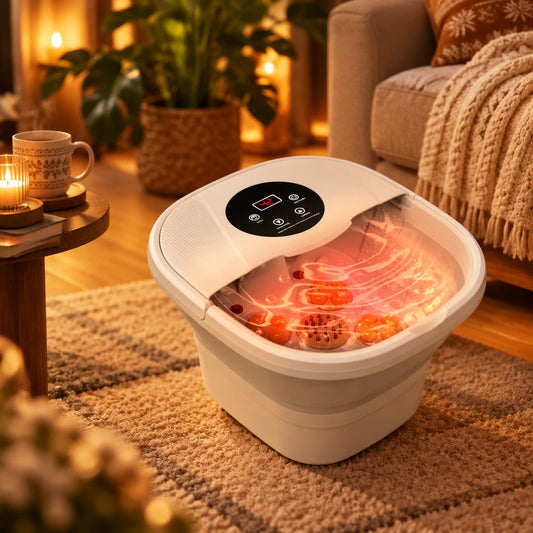 Bain de Pieds Électrique Chauffant Massant